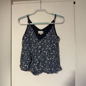 Francesca’s button up floral tank